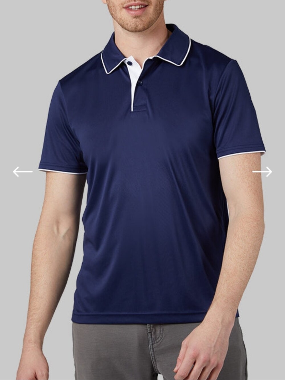 MEN'S STRETCH FLOW TIPPED POLO